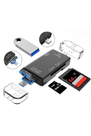 ZR826 Atud-05 6 İn 1 Otg Card Reader