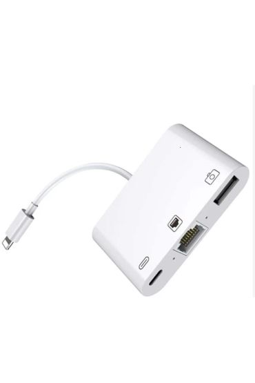 ZR461 Nk107 Lightning Çoklu Ethernet Adaptör