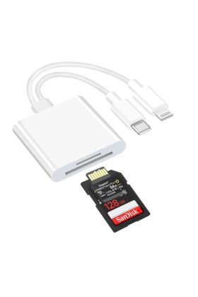 ZR636 Type-C Lightning Camera Storage Card Reader