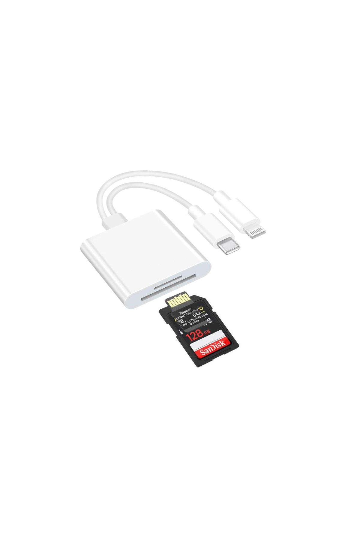 ZR636 Type-C Lightning Camera Storage Card Reader