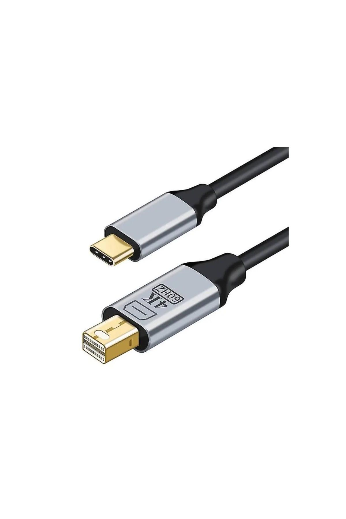 ZR126 Siyah Type-C Mini Dp Çevirici Kablo 1,8 M