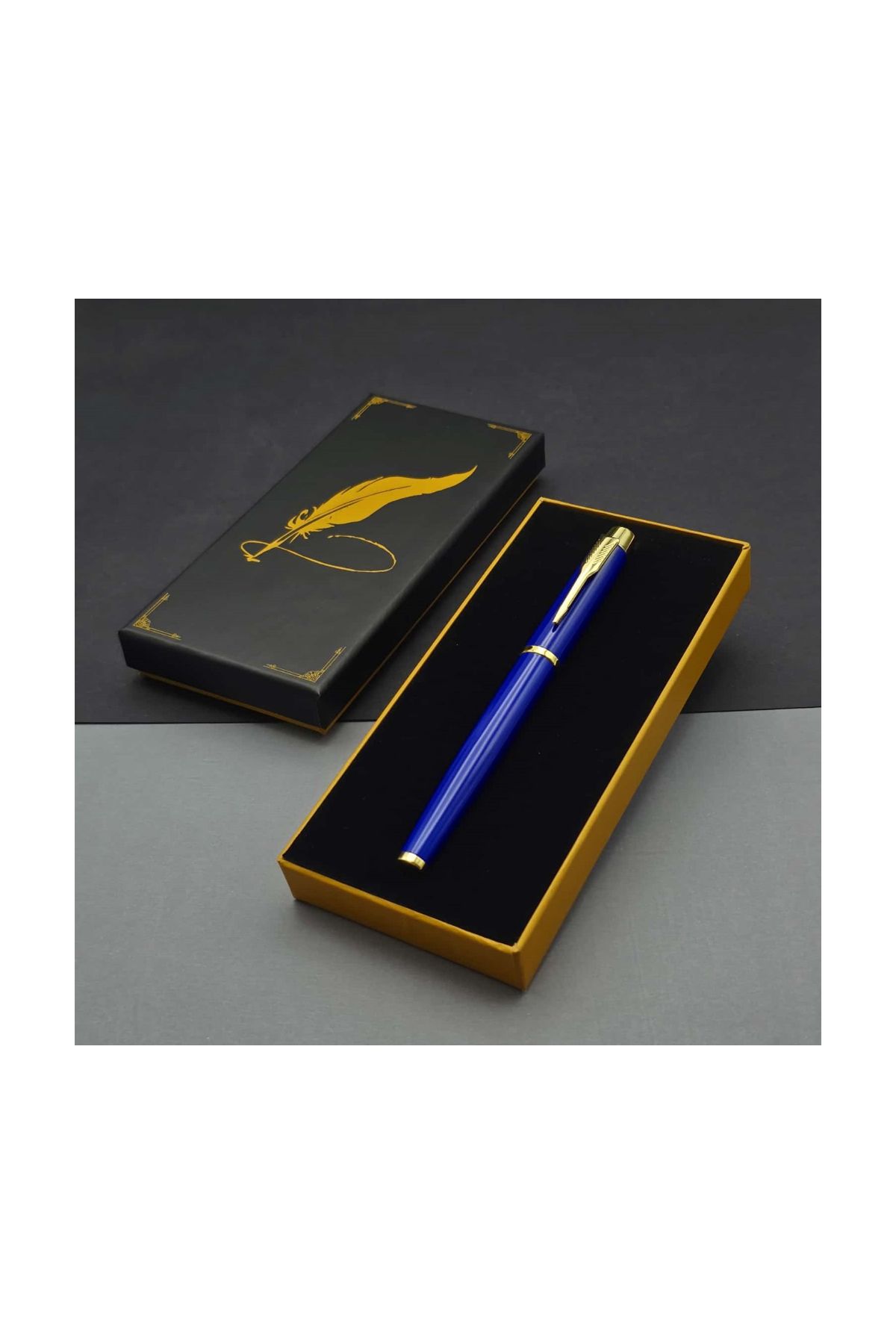 Öğretmenler Günü Hediyesi Kutulu Metal Mavi Kalem