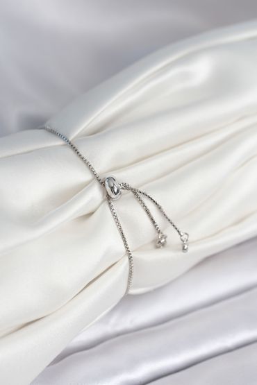 Yıldız Model Asansörlü Gümüş Renk Kadın Bileklik - TJ-BB8014