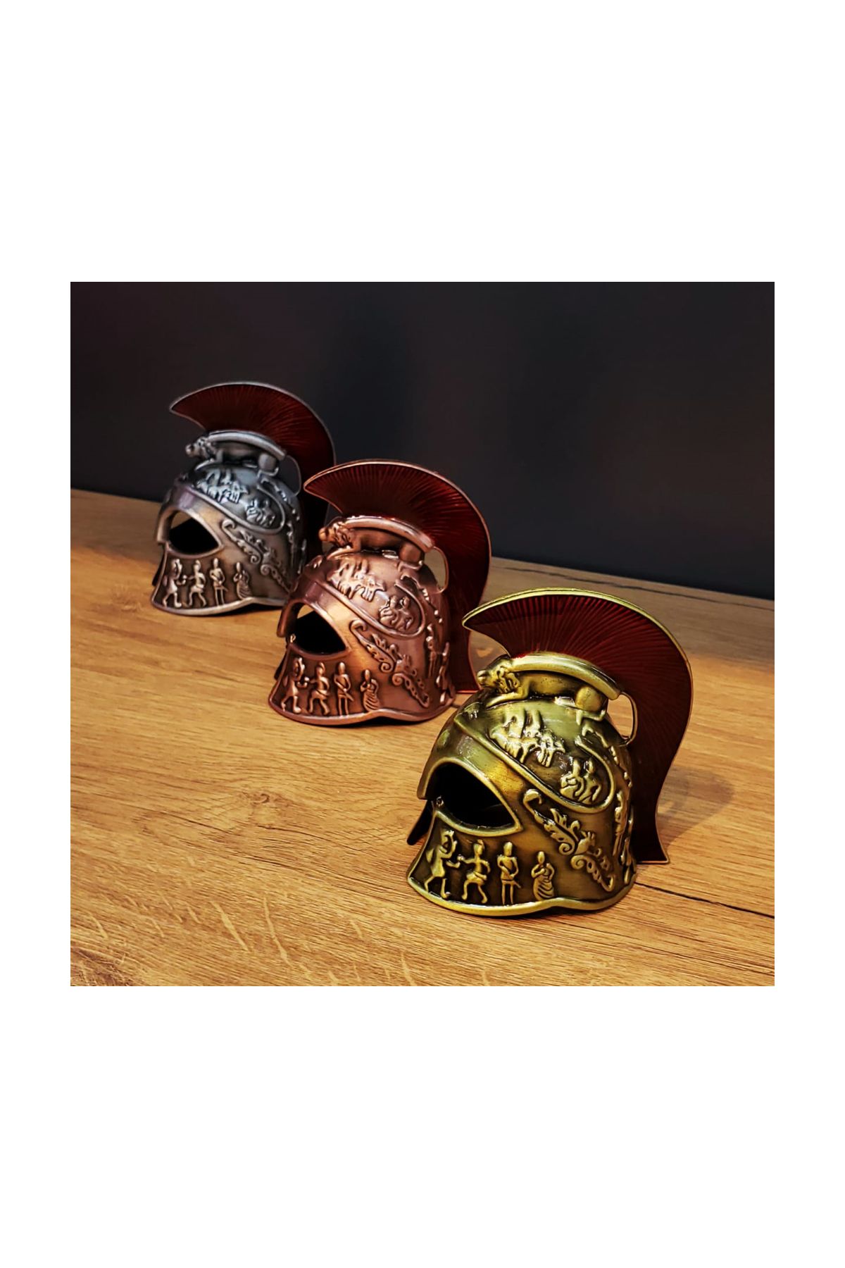 Metal Dekoratif Şövalye Miğferi