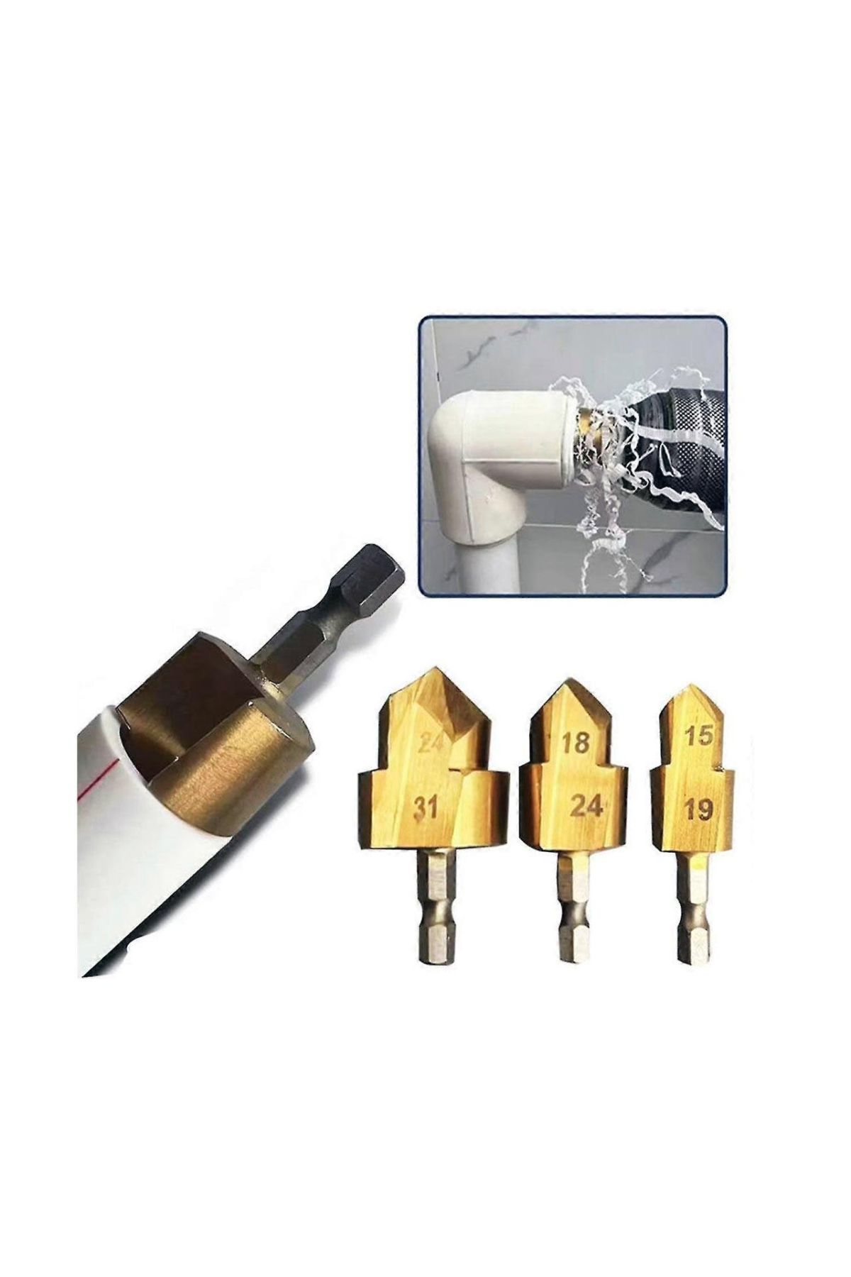 PPRC Boru Genişletme ve Delme Bits Uçlu Matkap Seti DMX4760