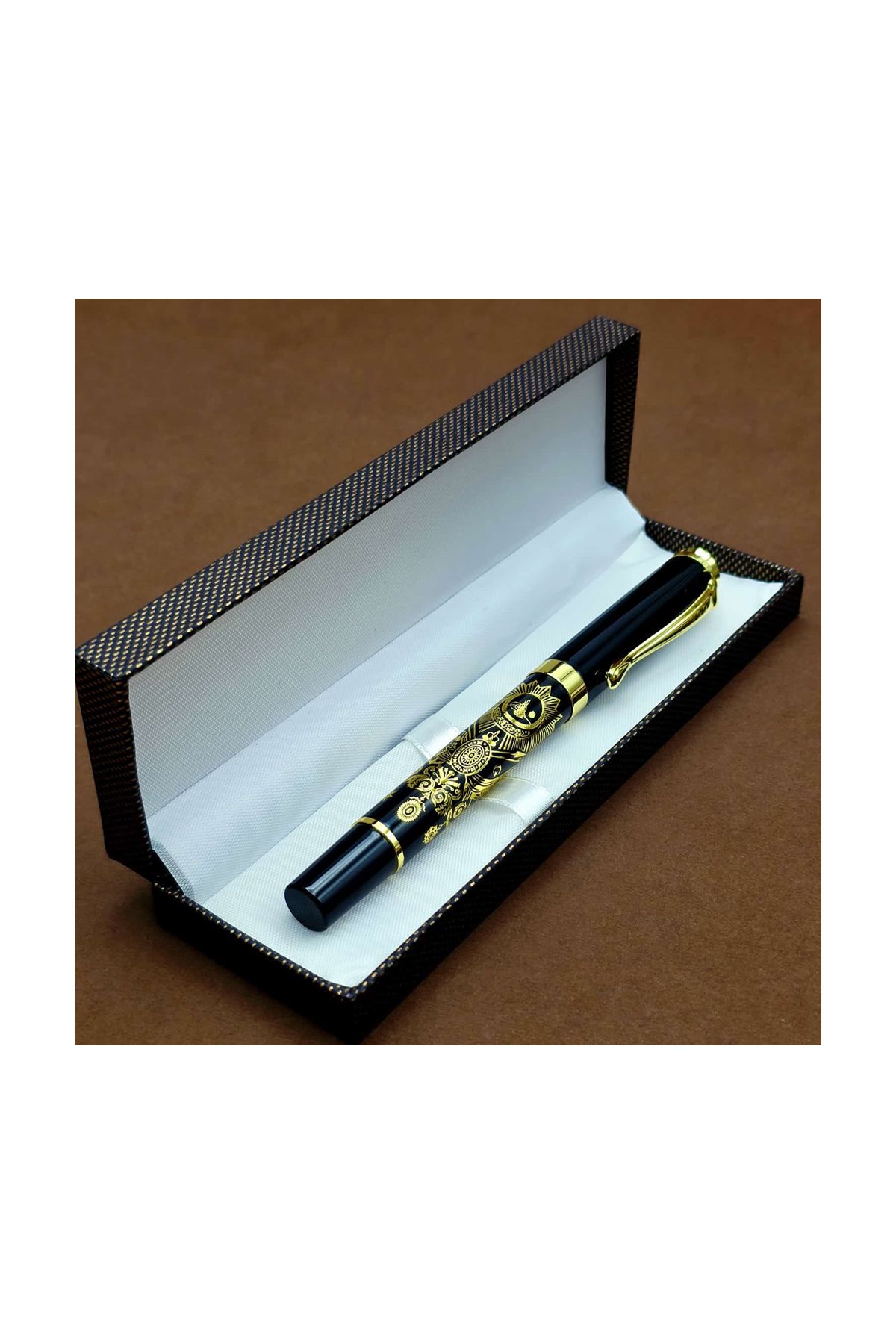 Kutulu Osmanlı Tuğralı Metal Kalem