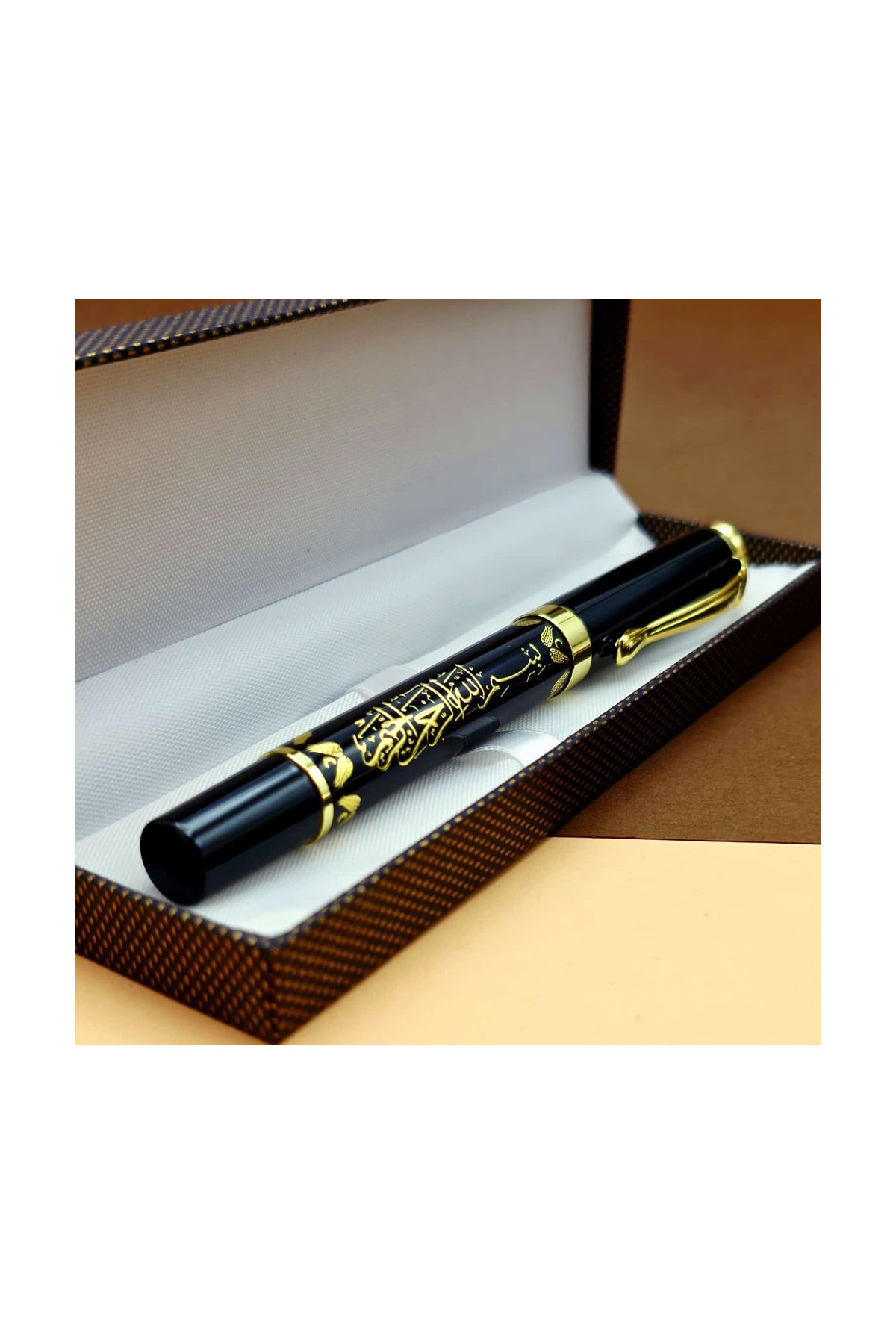 Besmele Kabartmalı Kutulu Kalem