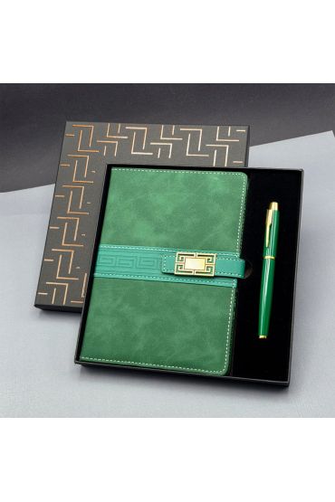 Hediyelik Defter Kalem Set Yeşil