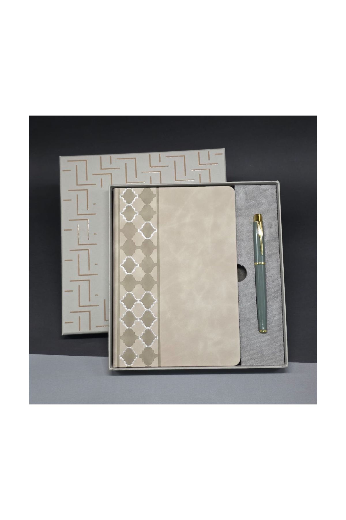 Deri Defter Ve Kalem Set