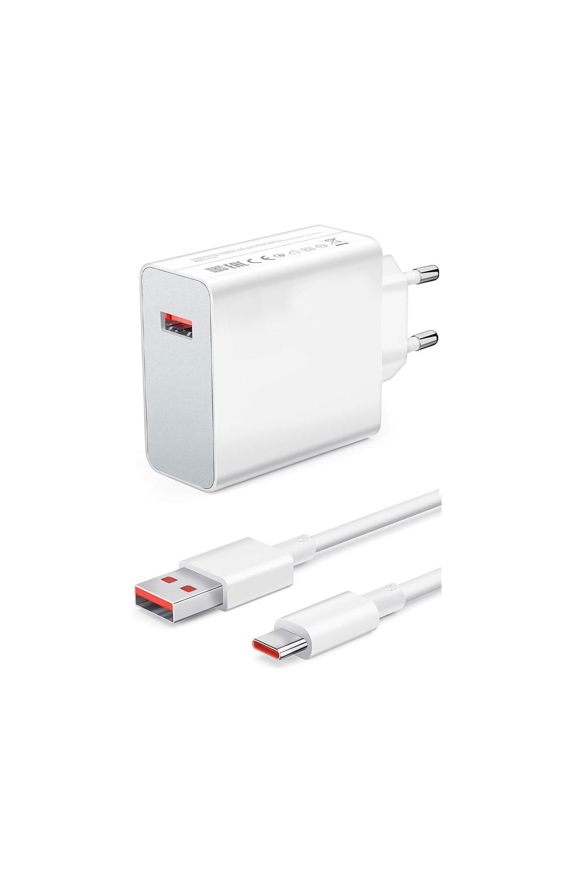 120Watt Turbo 1 x USB-A 1 Mt A to C Kablolu Duvar Şarj Aleti AC109