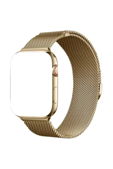 Paslanmaz Çelik Watch 10 Uyumlu Kaliteli Kordon Altın Renk 42-44-45-49mm