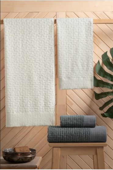  Banyo Seti Antrasit Krem