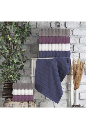 Jakarlı 4lü 70x145 Banyo Havlusu Monna V2