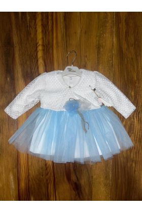 9-18 aylık prenses elbise mavi