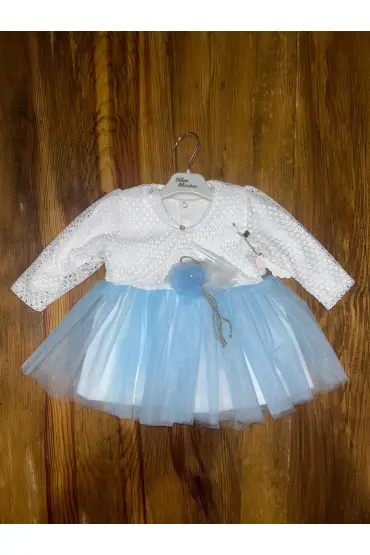 9-18 aylık prenses elbise mavi