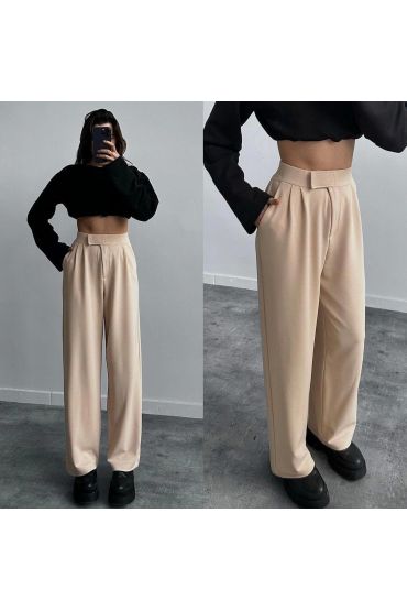 Cırtlı palazzo pantolon