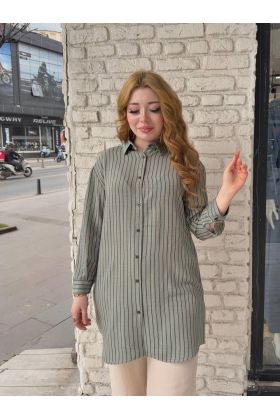 Çizgili tunik gömlek