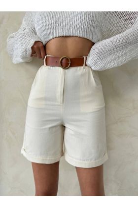 Gabardin kumaş şort