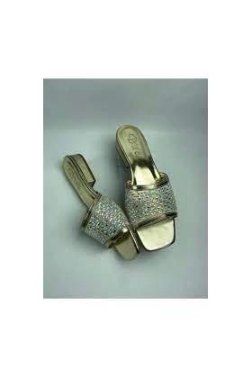 Ortu Gold Cilt İşlemeli Terlik