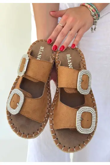 Hertas Vizon Nubuk Tokalı Terlik