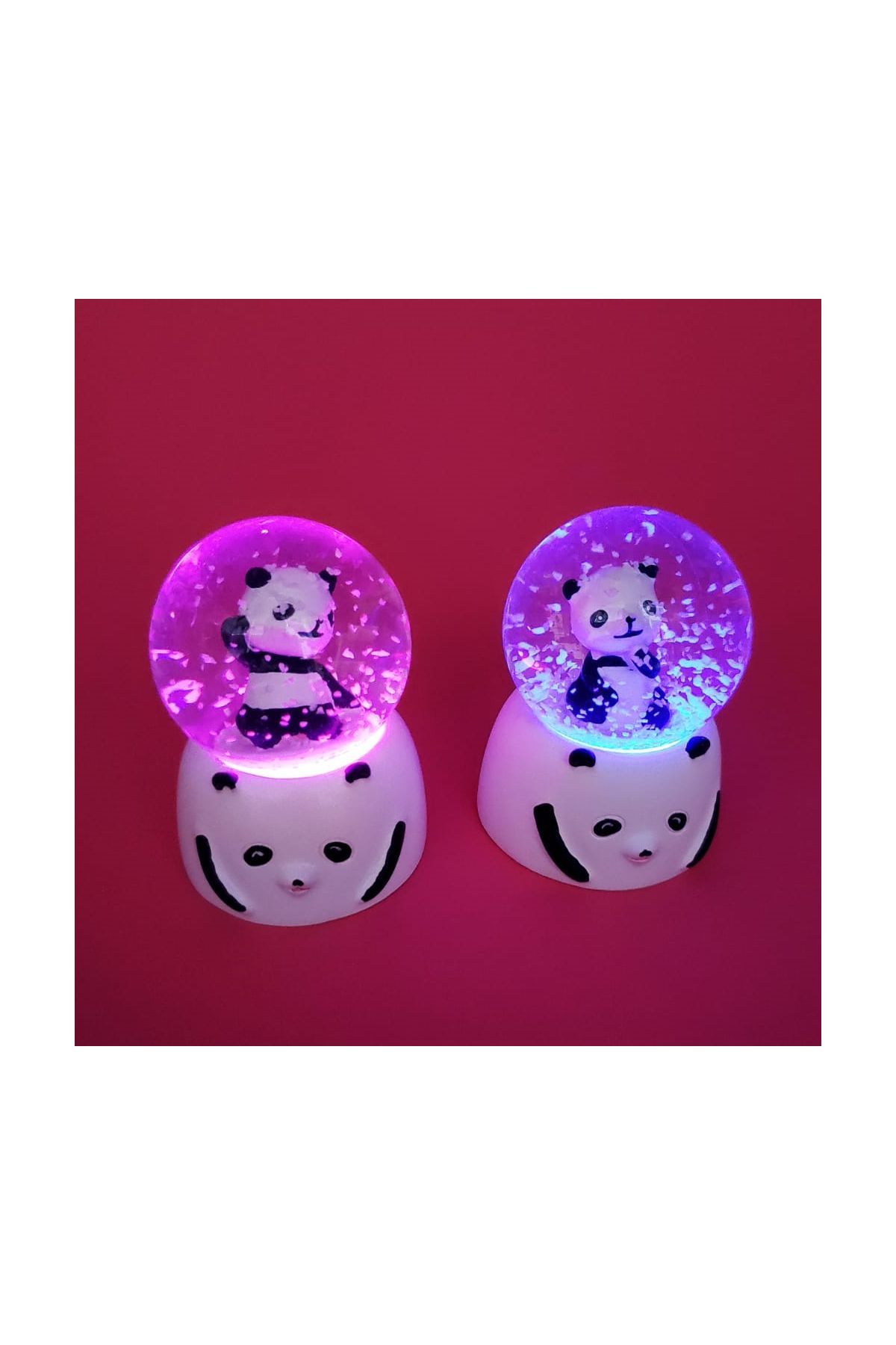 Mini Işıklı Panda Kar Küresi 1 Adet