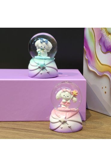 Işıklı Mini Kar Küresi Tavşan 1 Adet