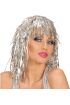 Gümüş Işıltılı Metalize Parti Peruğu