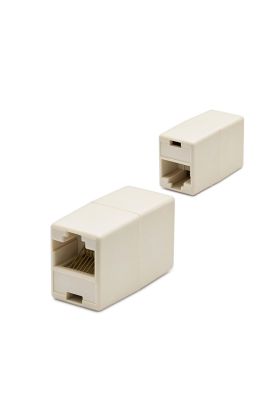 RJ45 To RJ45 Uzatma Adaptör Krem 10 Adet