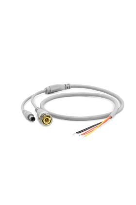 10 Adet Power Jak Kablo Dc + Bnc 60Cm Beyaz HDX5530