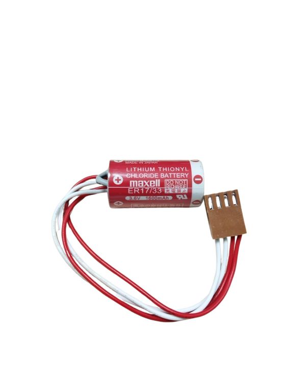 Maxell ER17/33 3.6V 2/3A 4 PIN Size Lithium Pil - Kahverengi Soket