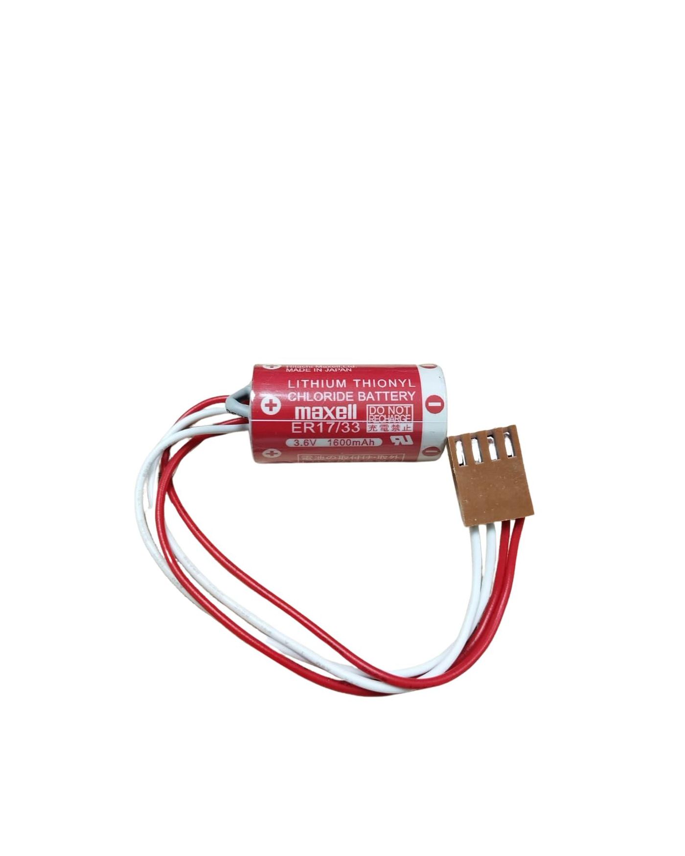 Maxell ER17/33 3.6V 2/3A 4 PIN Size Lithium Pil - Kahverengi Soket