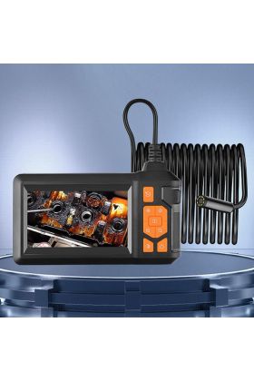 30 Mt Ekranlı 2 Kameralı Endoskop Yılan Kamera Sert Kablo Işıklı 8 MM