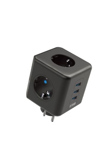 3 Priz 3XUSB 10A 2500W Termal Akım Korumalı Priz TGFTR09