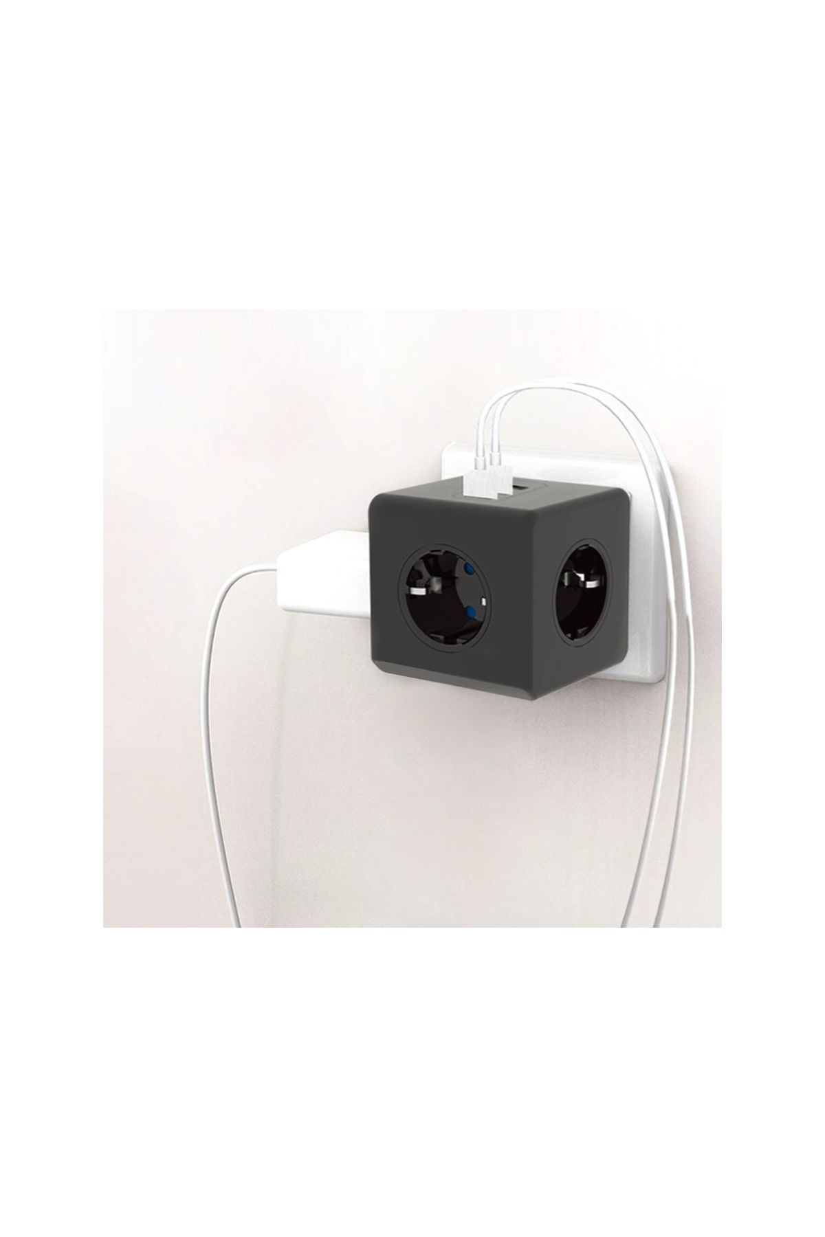 3 Priz 3XUSB 10A 2500W Termal Akım Korumalı Priz TGFTR09