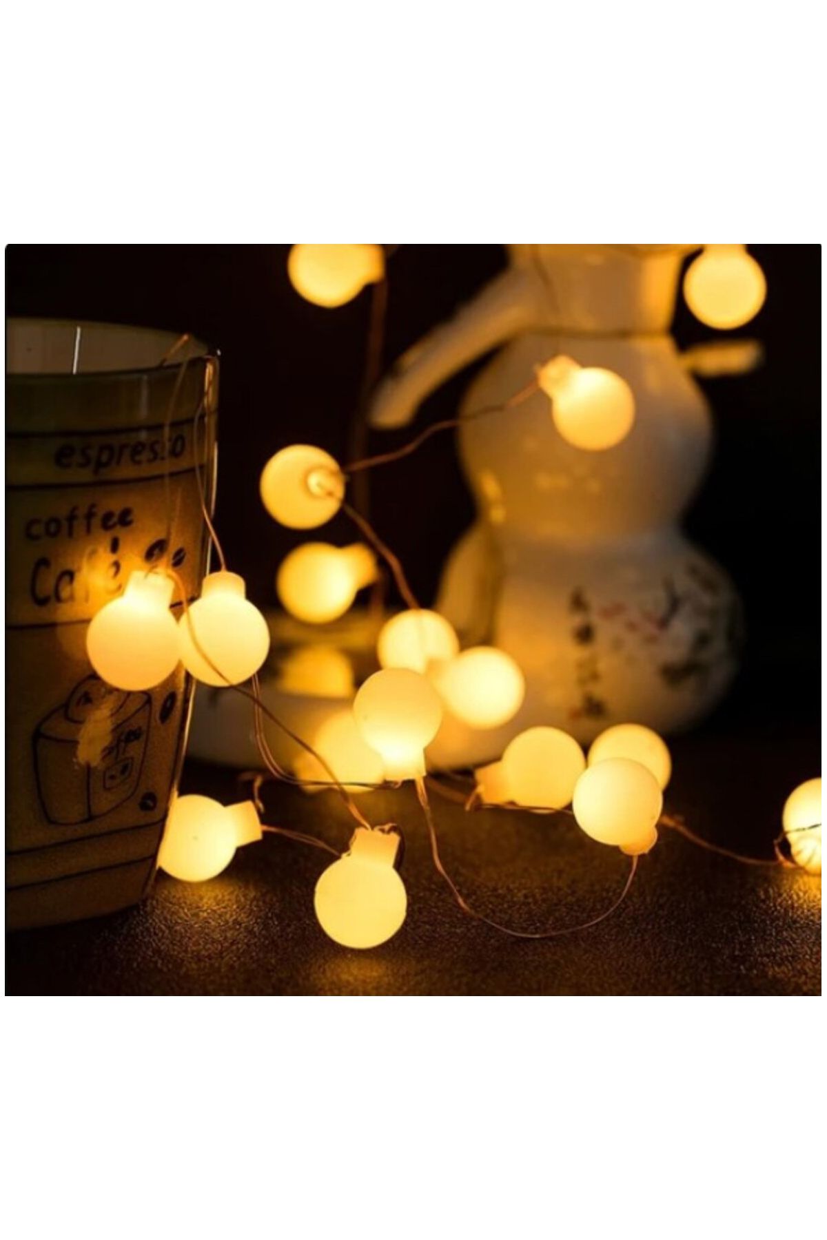 5M 28 Led Kırmızı Işık Şeffaf Kablo Fişli Eklemeli MZ-18-21