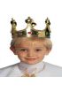 Plastik Kral Tacı Altın Renk Çocuk Boy