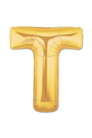 T Harf Folyo Bn Altın Renk  40 inç