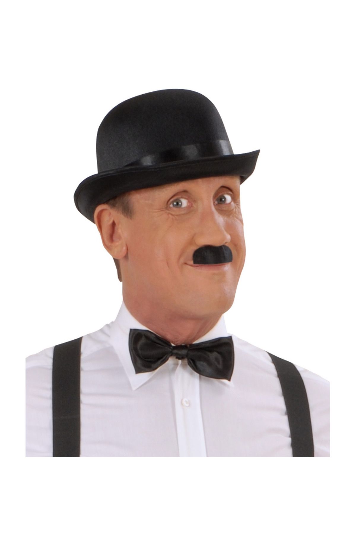 Charlie Chaplin Stil Yetişkin Şapkası – Siyaelon Parti Şapkası