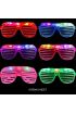 Işıklı Panjur Şeritli Led Parti Gözlüğü 6 Renk 6’lı Set