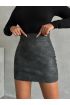 Eskitme deri mini etek