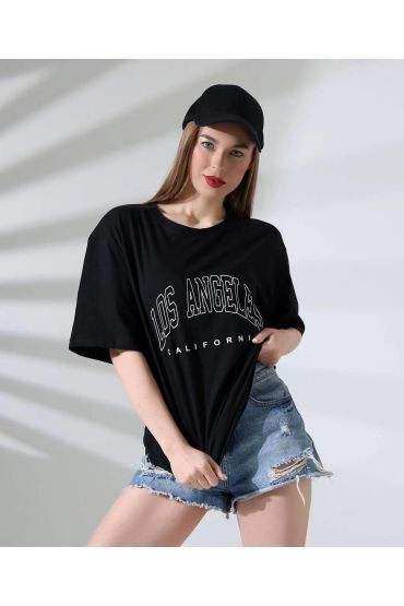 Angeles baskılı tişört