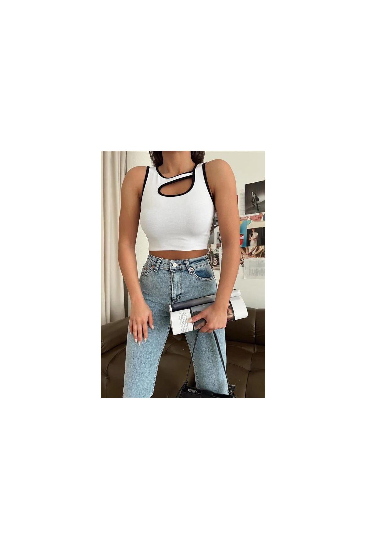 Pencereli kaşkorse crop