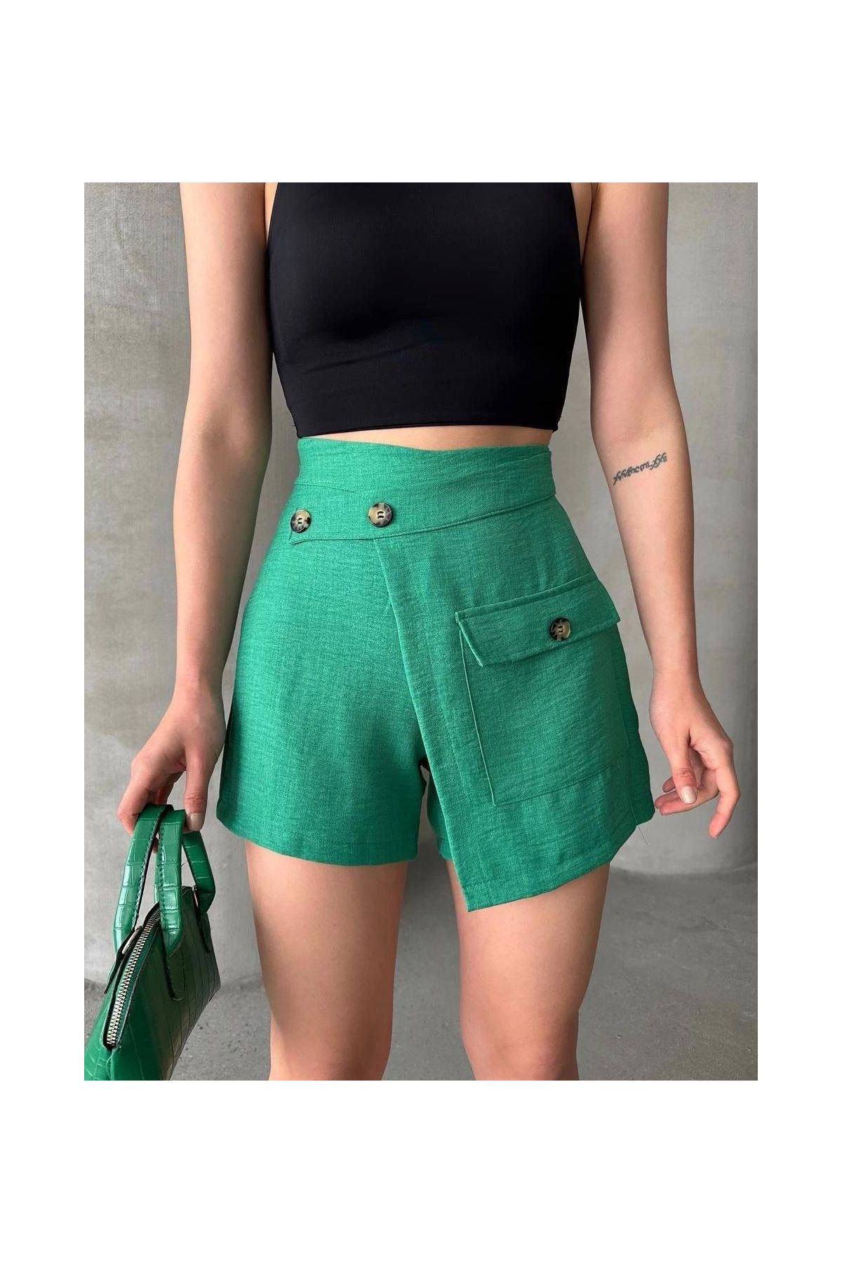 Tek cepli şort etek