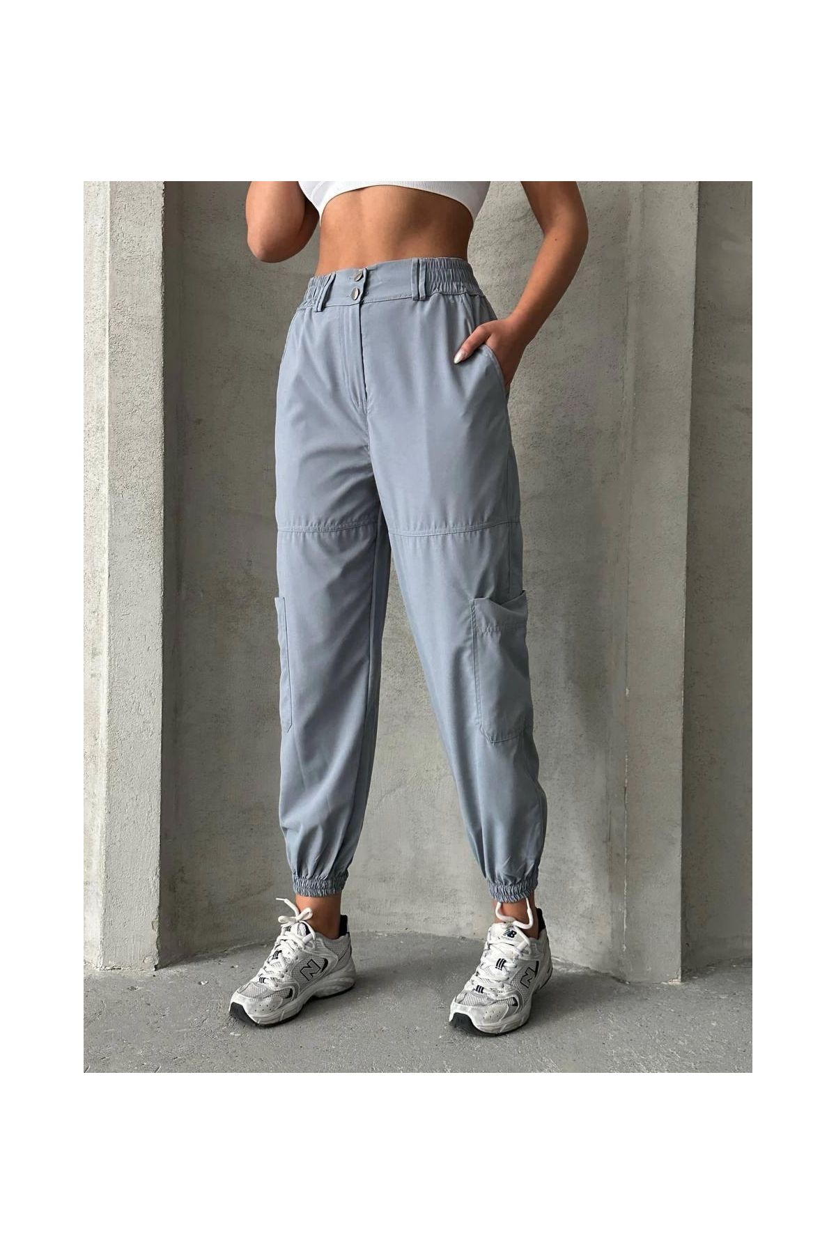 Jogger lastik paça pantolon