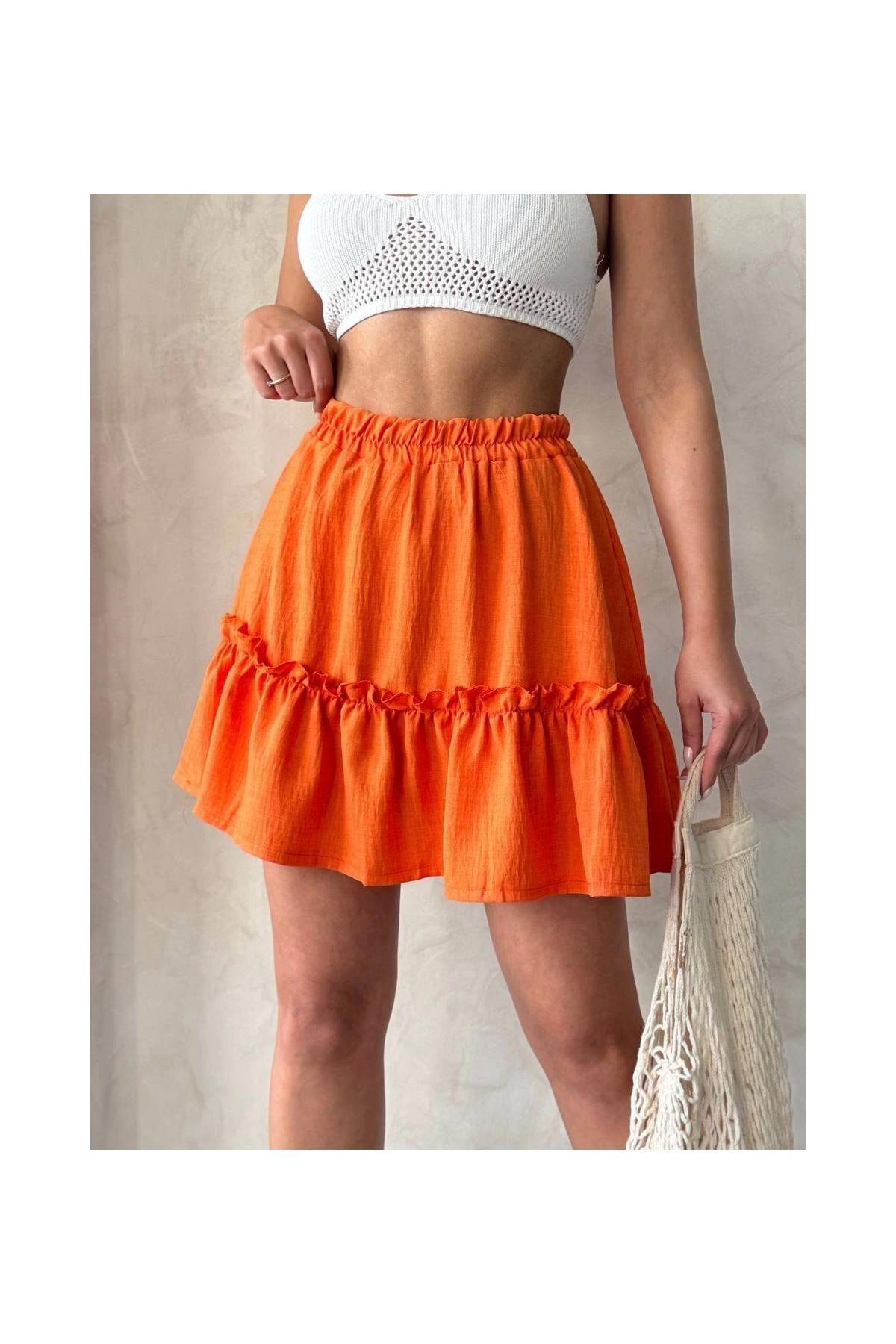 Çingene keten etek tcu s24808