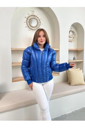 Puffer kısa mont mavi st25534