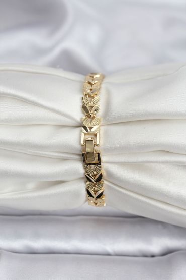 14K Gold Renk Kaplama Başak Model CM Kadın Bileklik - TJ-BB8127