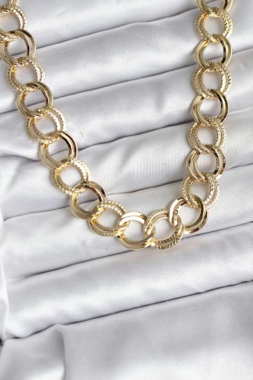 14K Gold Renk Kaplama Samanyolu Model CM Kadın Kolye - TJ-BKO10728