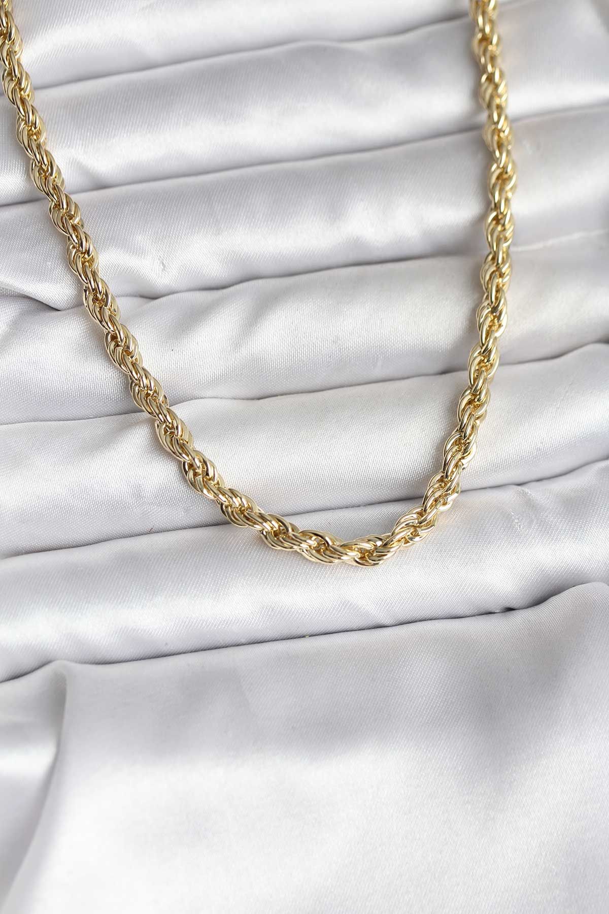 14K Gold Renk Kaplama Burgu Model CM Kadın Kolye - TJ-BKO10729