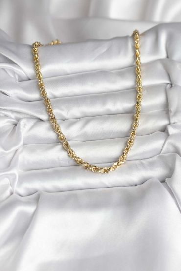 14K Gold Renk Kaplama Burgu Model CM Kadın Kolye - TJ-BKO10729